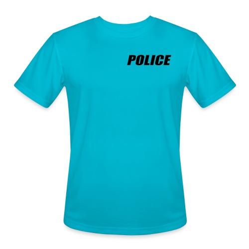 Police Black - Men's Moisture Wicking Performance T-Shirt