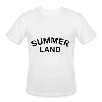 Summerland - Men's Moisture Wicking Performance T-Shirt - white - Front - Jackson (183cm)
