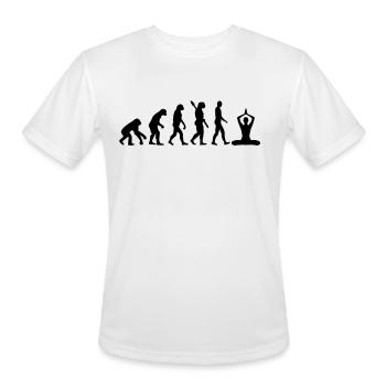 Meditation - Men's Moisture Wicking Performance T-Shirt - white - Front - Jackson (183cm)