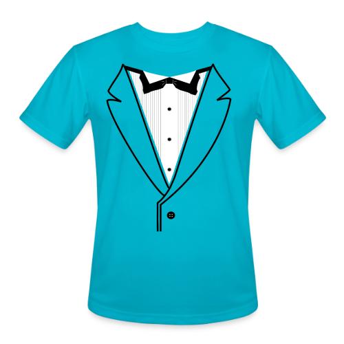 Tuxedo Plain w. Black Lines - Men's Moisture Wicking Performance T-Shirt