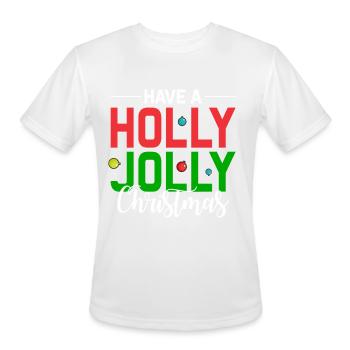Have a holly jolly Christmas - Men's Moisture Wicking Performance T-Shirt - white - Front - Jackson (183cm)