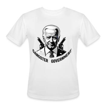 The Gangster Government - Men's Moisture Wicking Performance T-Shirt - white - Front - Jackson (183cm)