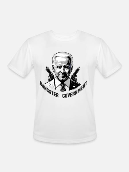 The Gangster Government - Men's Moisture Wicking Performance T-Shirt - white