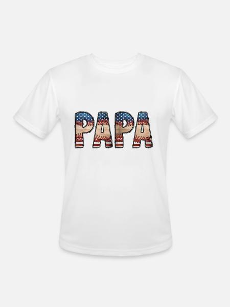Papa - Men's Moisture Wicking Performance T-Shirt - white