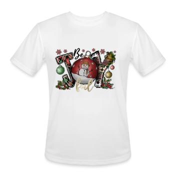 Be Joy Ful - Men's Moisture Wicking Performance T-Shirt - white - Front - Jackson (183cm)