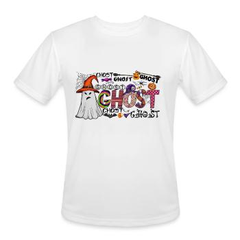 Ghost - Men's Moisture Wicking Performance T-Shirt - white - Front - Jackson (183cm)