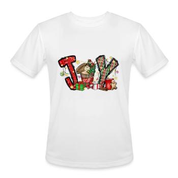 Christmas Joy - Men's Moisture Wicking Performance T-Shirt - white - Front - Jackson (183cm)