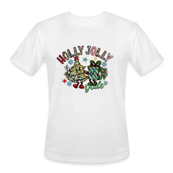 Holly Jolly Dude - Men's Moisture Wicking Performance T-Shirt - white - Front - Jackson (183cm)