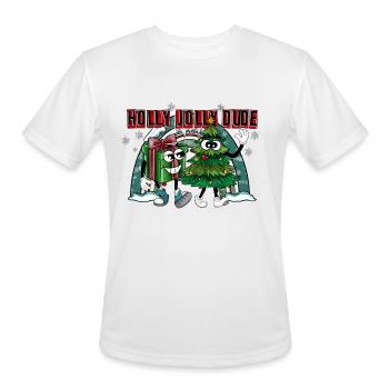 Holly Jolly Dude - Men's Moisture Wicking Performance T-Shirt - white - Front - Jackson (183cm)