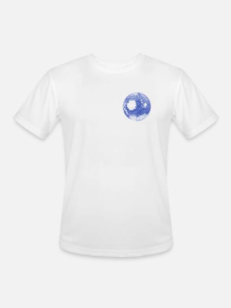 Retro Disco Ball - Men's Moisture Wicking Performance T-Shirt - white
