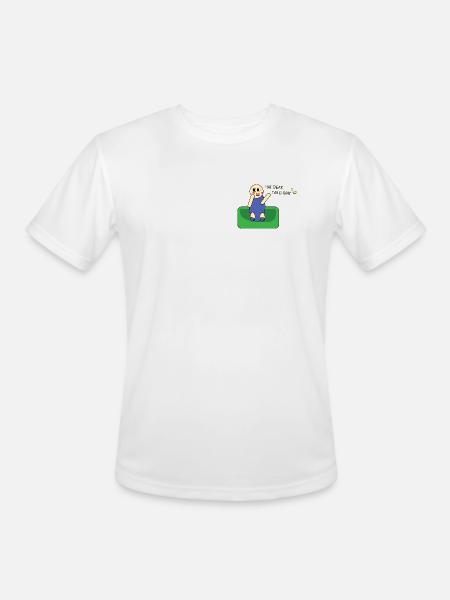 Chimy: Pure Emotions Collection - Men's Moisture Wicking Performance T-Shirt - white