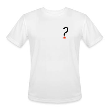 Crimson Question Mark Icon - Men's Moisture Wicking Performance T-Shirt - white - Front - Jackson (183cm)