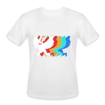 Cryptozoologist Cryptid Mothman - Men's Moisture Wicking Performance T-Shirt - white - Front - Jackson (183cm)