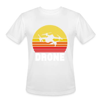 Drone - Men's Moisture Wicking Performance T-Shirt - white - Front - Jackson (183cm)