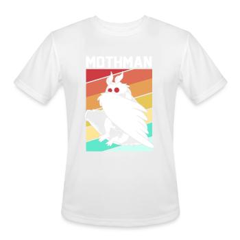 Retro Mothman Cryptid 80s Vintage Mothman - Men's Moisture Wicking Performance T-Shirt - white - Front - Jackson (183cm)