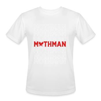 Pleasant Point Cryptid Goth Mothman - Men's Moisture Wicking Performance T-Shirt - white - Front - Jackson (183cm)