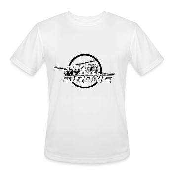 Drone Pilot - Men's Moisture Wicking Performance T-Shirt - white - Front - Jackson (183cm)