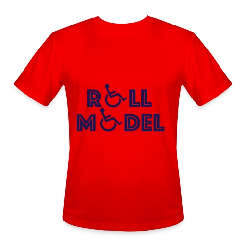 Every wheelchair users is a Roll Model - Men's Moisture Wicking Performance T-Shirt
