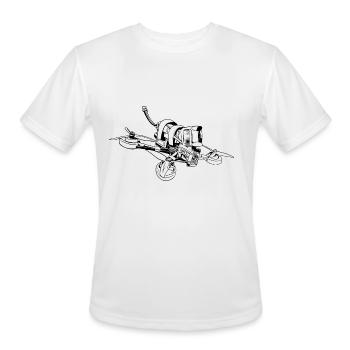 Drone - Men's Moisture Wicking Performance T-Shirt - white - Front - Jackson (183cm)