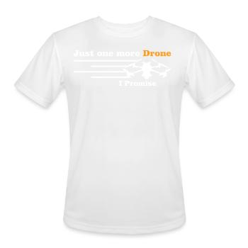 Drones Quadrocopter FPV Drone - Men's Moisture Wicking Performance T-Shirt - white - Front - Jackson (183cm)