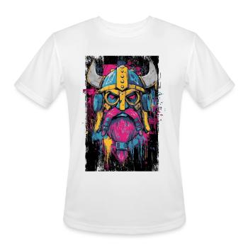 Viking Graffiti Warhelm - Men's Moisture Wicking Performance T-Shirt - white - Front - Jackson (183cm)