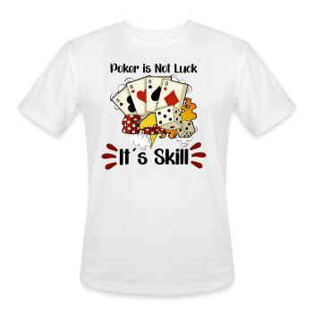 Poker Casino Poker Player Gambling Roulette Gift - Men's Moisture Wicking Performance T-Shirt - white - Front - Jackson (183cm)