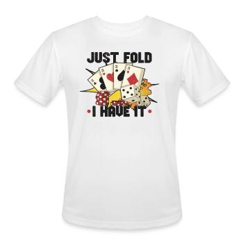 Poker Casino Poker Player Gambling Roulette Gift - Men's Moisture Wicking Performance T-Shirt - white - Front - Jackson (183cm)