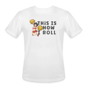 Cheerleading Cheerleader Girl Cheerleading Girl - Men's Moisture Wicking Performance T-Shirt - white - Front - Jackson (183cm)