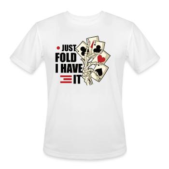 Poker Casino Poker Player Gambling Roulette Gift - Men's Moisture Wicking Performance T-Shirt - white - Front - Jackson (183cm)