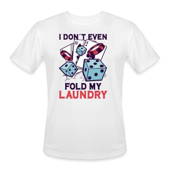 Poker Casino Poker Player Gambling Roulette Gift - Men's Moisture Wicking Performance T-Shirt - white - Front - Jackson (183cm)