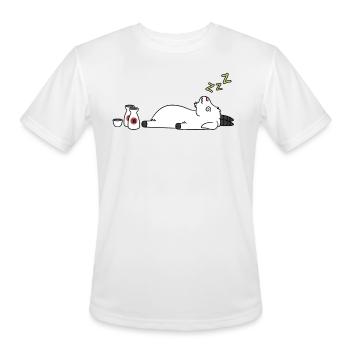 Goat Sake Drunk - Men's Moisture Wicking Performance T-Shirt - white - Front - Jackson (183cm)