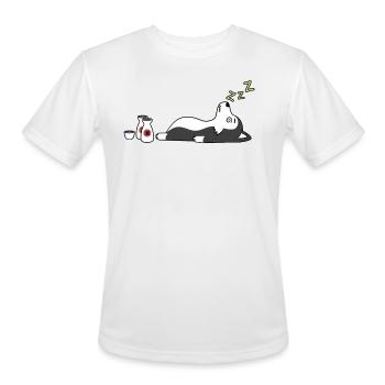 Husky Sake Drunk - Men's Moisture Wicking Performance T-Shirt - white - Front - Jackson (183cm)