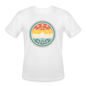 Chemistry Shirt, Ferrous Wheel Ferris Wheel - Men's Moisture Wicking Performance T-Shirt - white - Front - Jackson (183cm)