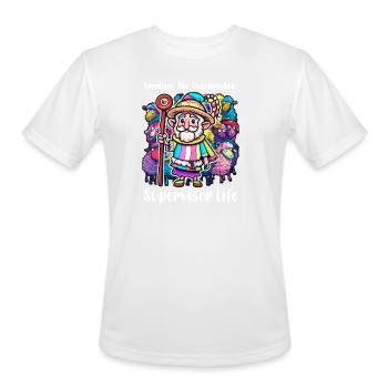 Supervisor Leading the Unleadable: Supervisor Life - Men's Moisture Wicking Performance T-Shirt - white - Front - Jackson (183cm)