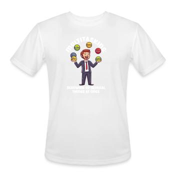 Supervisor Multitasking: Screwing Up Several Thing - Men's Moisture Wicking Performance T-Shirt - white - Front - Jackson (183cm)