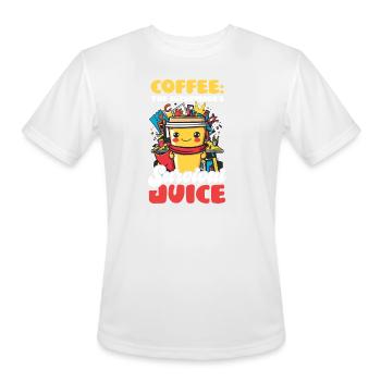 Supervisor Coffee: The Supervisor's Survival Juice - Men's Moisture Wicking Performance T-Shirt - white - Front - Jackson (183cm)