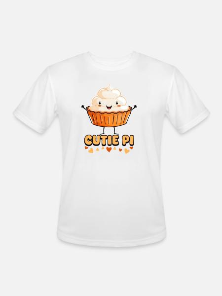 Pumpkin Pie Cutie Pie - Men's Moisture Wicking Performance T-Shirt - white