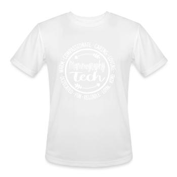 Mammography Tech Rad Tech Vintage - Men's Moisture Wicking Performance T-Shirt - white - Front - Jackson (183cm)