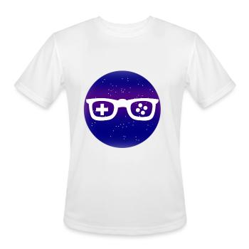 Univers Nerd - T-Shirt Performance pour hommes - blanc - Devant - Jackson (183cm)