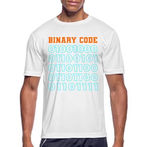 Say Hello in Binary code - Men's Moisture Wicking Performance T-Shirt