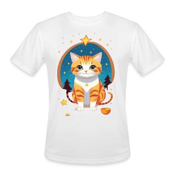 Kitty Cat - Men's Moisture Wicking Performance T-Shirt - white - Front - Jackson (183cm)