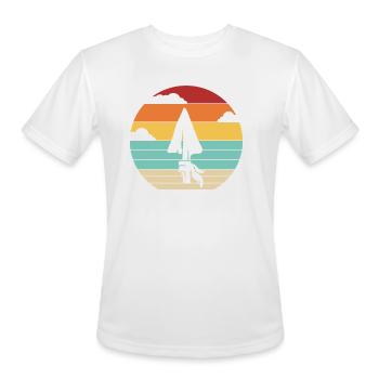 Retro Flint Artifact Rocks Hunter Arrowhead - Men's Moisture Wicking Performance T-Shirt - white - Front - Jackson (183cm)