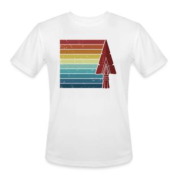 Retro Rocks Flint Artifact Hunter Arrowhead - Men's Moisture Wicking Performance T-Shirt - white - Front - Jackson (183cm)