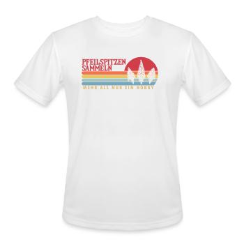 Pfeilspitzen sammeln mehr als ein Hobby Arrowhead - Men's Moisture Wicking Performance T-Shirt - white - Front - Jackson (183cm)