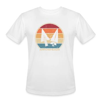 Retro Flint Artifact Rocks Hunter Arrowhead - Men's Moisture Wicking Performance T-Shirt - white - Front - Jackson (183cm)