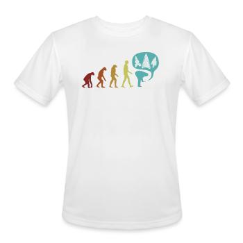 Arrowheads Evolution Artifact Rocks Arrowhead - Men's Moisture Wicking Performance T-Shirt - white - Front - Jackson (183cm)