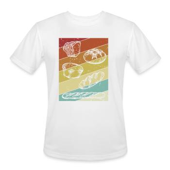 Retro Bread Dough Bread Maker Bread Queen Lover - Men's Moisture Wicking Performance T-Shirt - white - Front - Jackson (183cm)