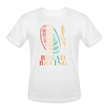 Retro Bread Maker Bread Dough Bread Queen Lover - Men's Moisture Wicking Performance T-Shirt - white - Front - Jackson (183cm)