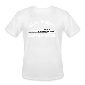 Best Ferry Captain Ever - Men's Moisture Wicking Performance T-Shirt - white - Front - Jackson (183cm)