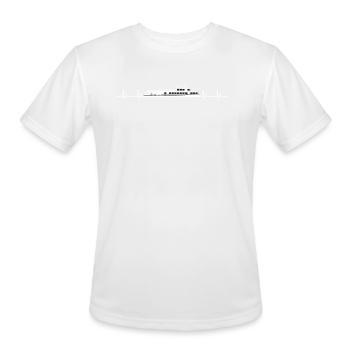 Great Ferry Heartbeat - Men's Moisture Wicking Performance T-Shirt - white - Front - Jackson (183cm)